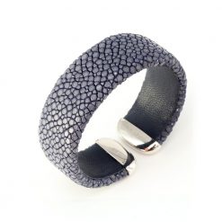cuff in stingray 20mm mdg silver925 lapis