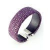 cuff in stingray 20mm mdg silver925 lavender