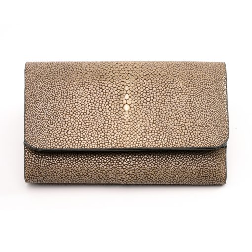 mini pochette galuchat sable 1