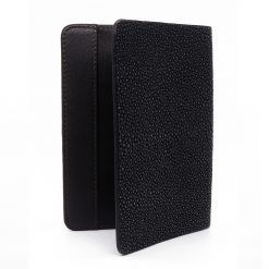 porte passeport galuchat noir 2