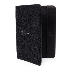 porte passeport galuchat noir 4