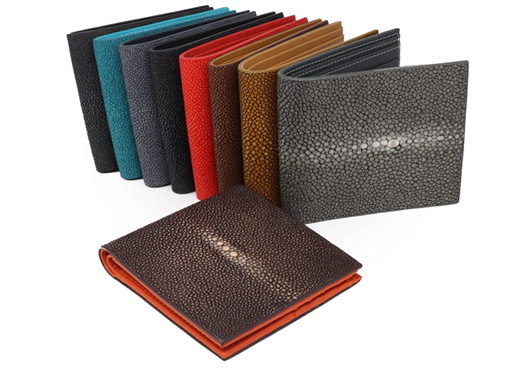 Wallet in stingray MdG steel color 8 signature stingray wallet mdg black 2020 collection