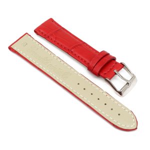 bracelet montre crocodile alligator rouge 2