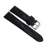 bracelet montre galuchat noir