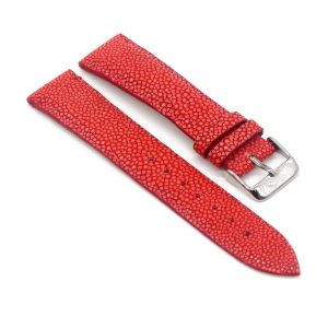 bracelet galuchat couleur rouge 1
