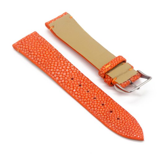 bracelet galuchat couleur tangerine 2