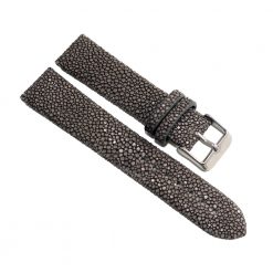 bracelet montre galuchat gris