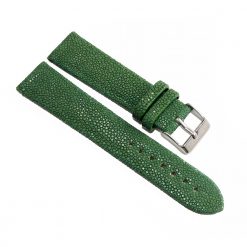 bracelet montre galuchat vert sapin