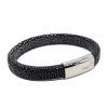 bracelet galuchat integral 12mm noir