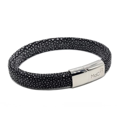 bracelet galuchat integral 12mm noir