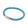 bracelet jonc galuchat turquoise mdg 2