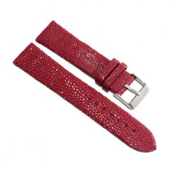 bracelet montre galuchat bordeaux