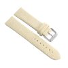 bracelet montre galuchat neige blanc