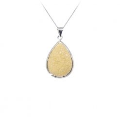pendentif galuchat argent perle naturelle