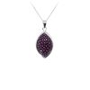 pendentif marquise galuchat violet