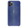 Coque iPhone 11 Pro bleu galuchat