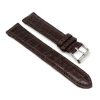 bracelet montre crocodile alligator marron chene