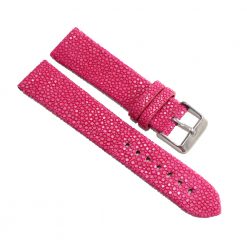 bracelet montre galuchat fuchsia