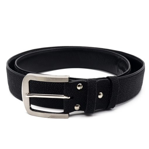 ceinture galuchat brut noir mdg 2