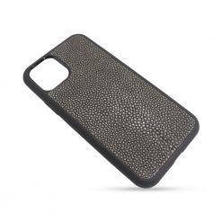 Coque iPhone 11 Pro silicone galuchat grise 2