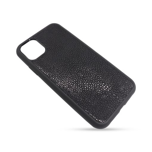 Coque iPhone 11 Pro silicone galuchat noir 2