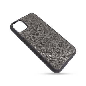 Coque iphone 11 silicone galuchat grise 2