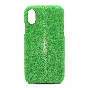 coque iphone x galuchat vert pomme