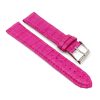 bracelet montre crocodile alligator fushia