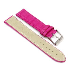 bracelet montre crocodile alligator fushia 2