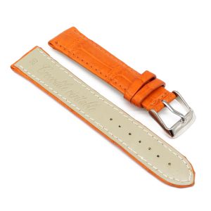 bracelet montre crocodile alligator tangerine 2