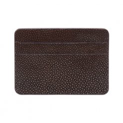 porte cartes galuchat mdg chocolat