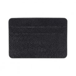 Stingray leather credit card holder