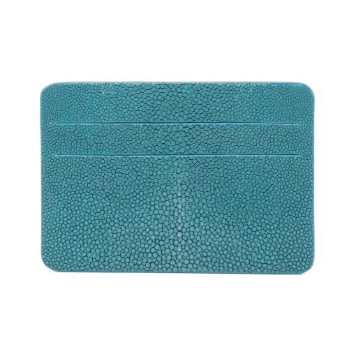 porte cartes galuchat mdg turquoise