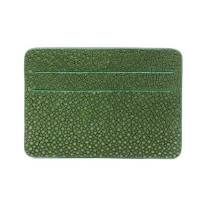 porte cartes galuchat mdg vert sapin