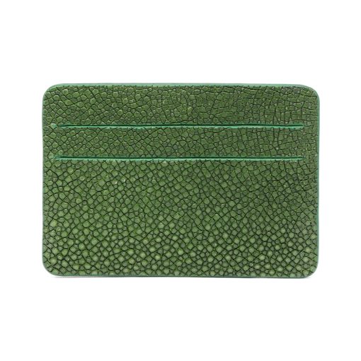 porte cartes galuchat mdg vert sapin