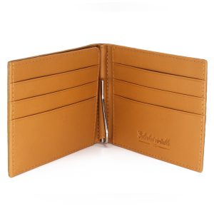 portefeuille clip galuchat moutarde 3 1