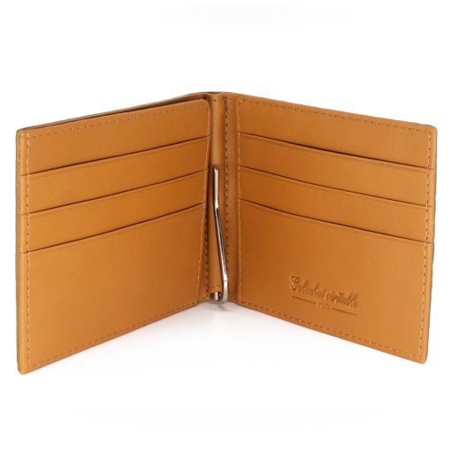 portefeuille clip galuchat moutarde 3 1
