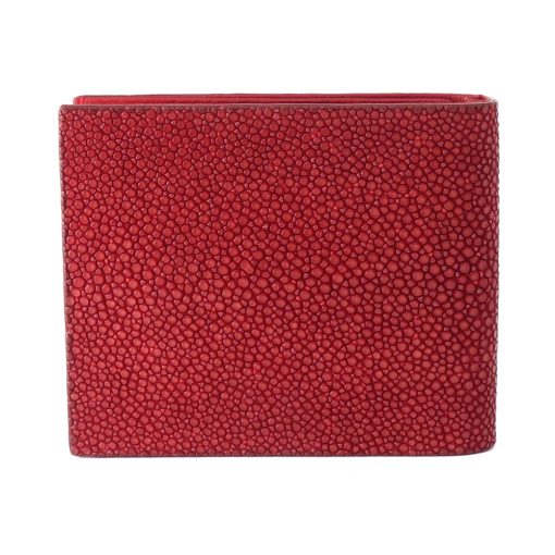 portefeuille clip galuchat bordeaux 2