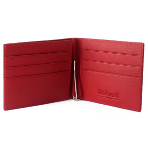 portefeuille clip galuchat bordeaux 3