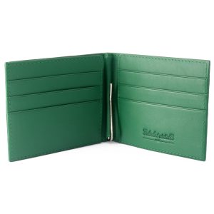 portefeuille clip galuchat emeraude 3