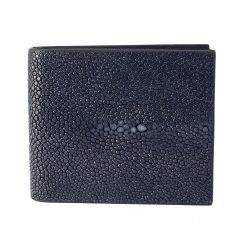 portefeuille clip galuchat navy 1