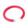 bracelet galuchat jonc rigide 6mm fushia 1