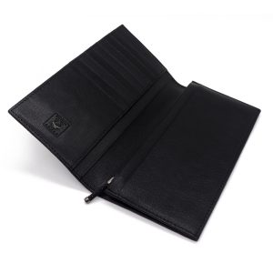 portefeuille long galuchat poli noir wp006 2