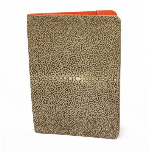 porte passeport cartes sable tangerine 1