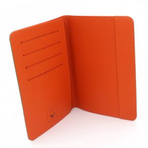 porte passeport cartes sable tangerine 3