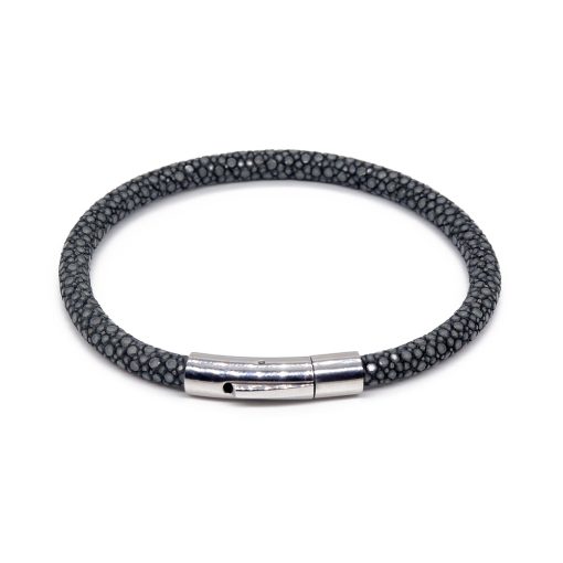 bracelet jonc galuchat steel mdg 1