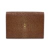 porte carte galuchat chocolat aknas han003 0
