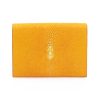 porte carte galuchat couleur safran aknas