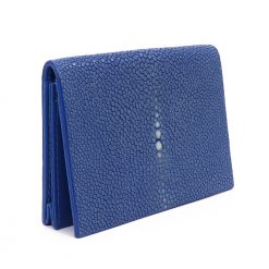 porte carte galuchat couleur saphir aknas 2