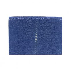 porte carte galuchat couleur saphir aknas